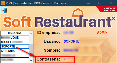 Recupera Contraseñas de Cualquier SoftRestaurant